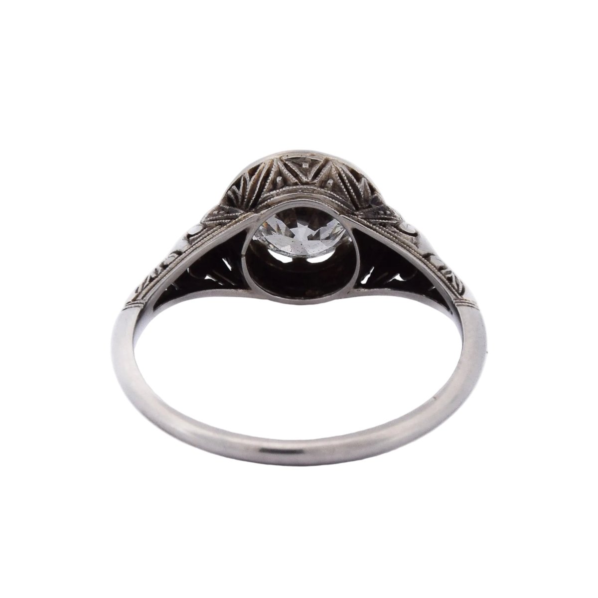 Bague Solitaire en or blanc et diamant - Castafiore