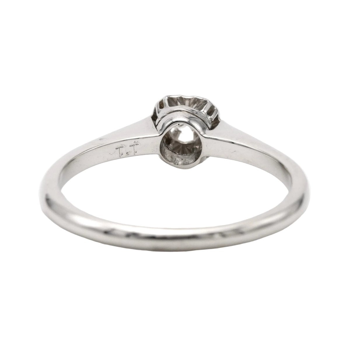 Bague Solitaire en or blanc et diamant - Castafiore