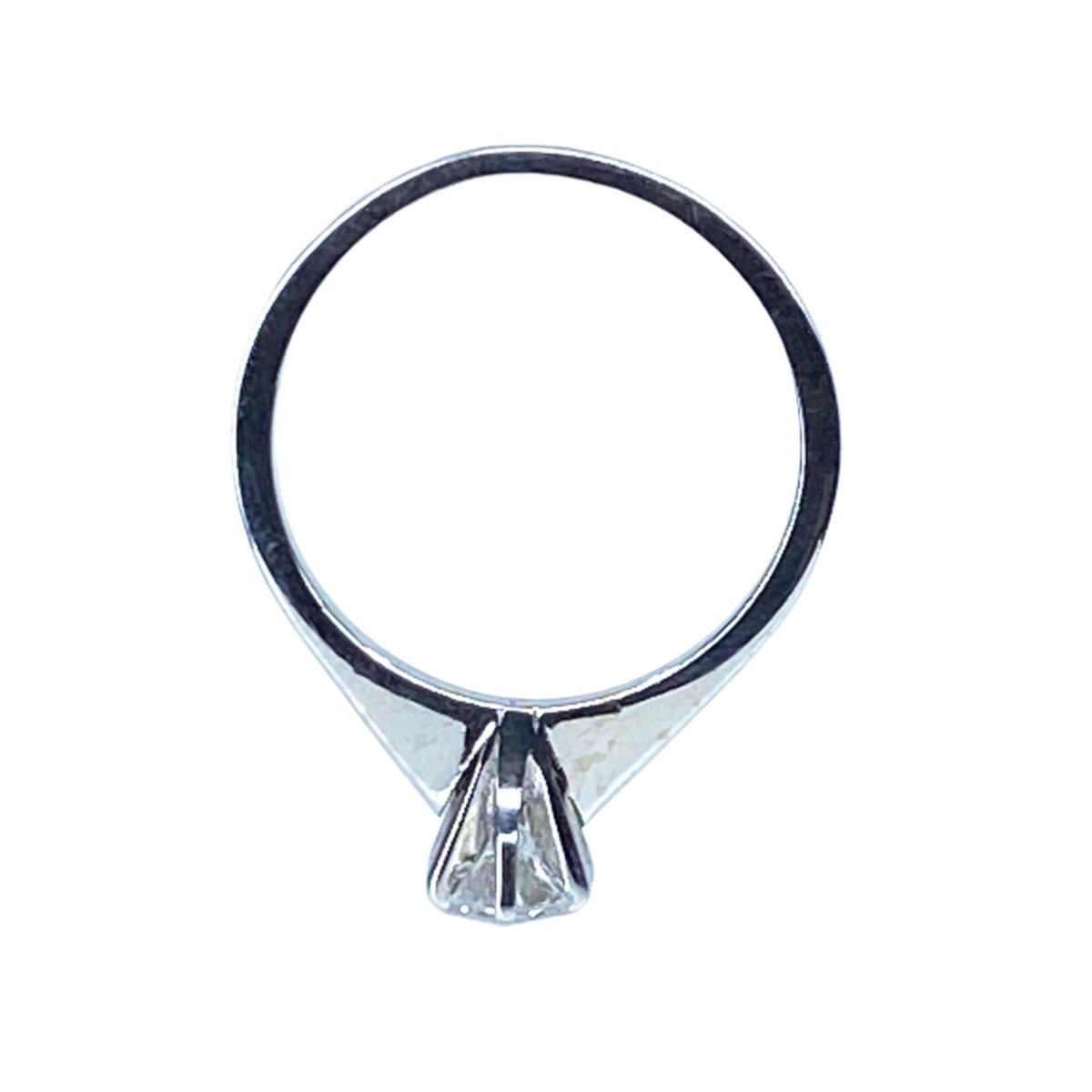 Bague solitaire en or blanc et diamant - Castafiore