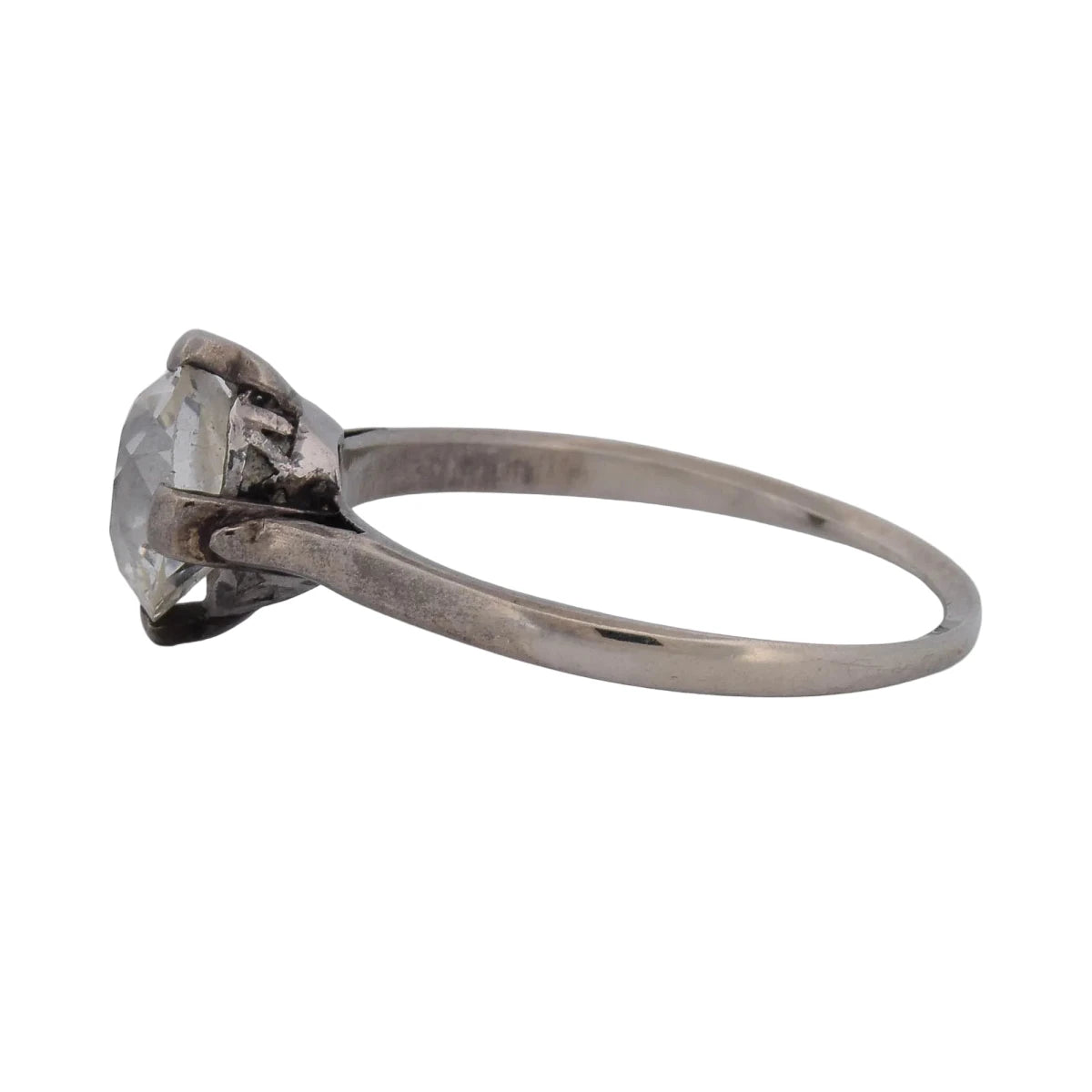Bague Solitaire en or blanc et diamant - Castafiore