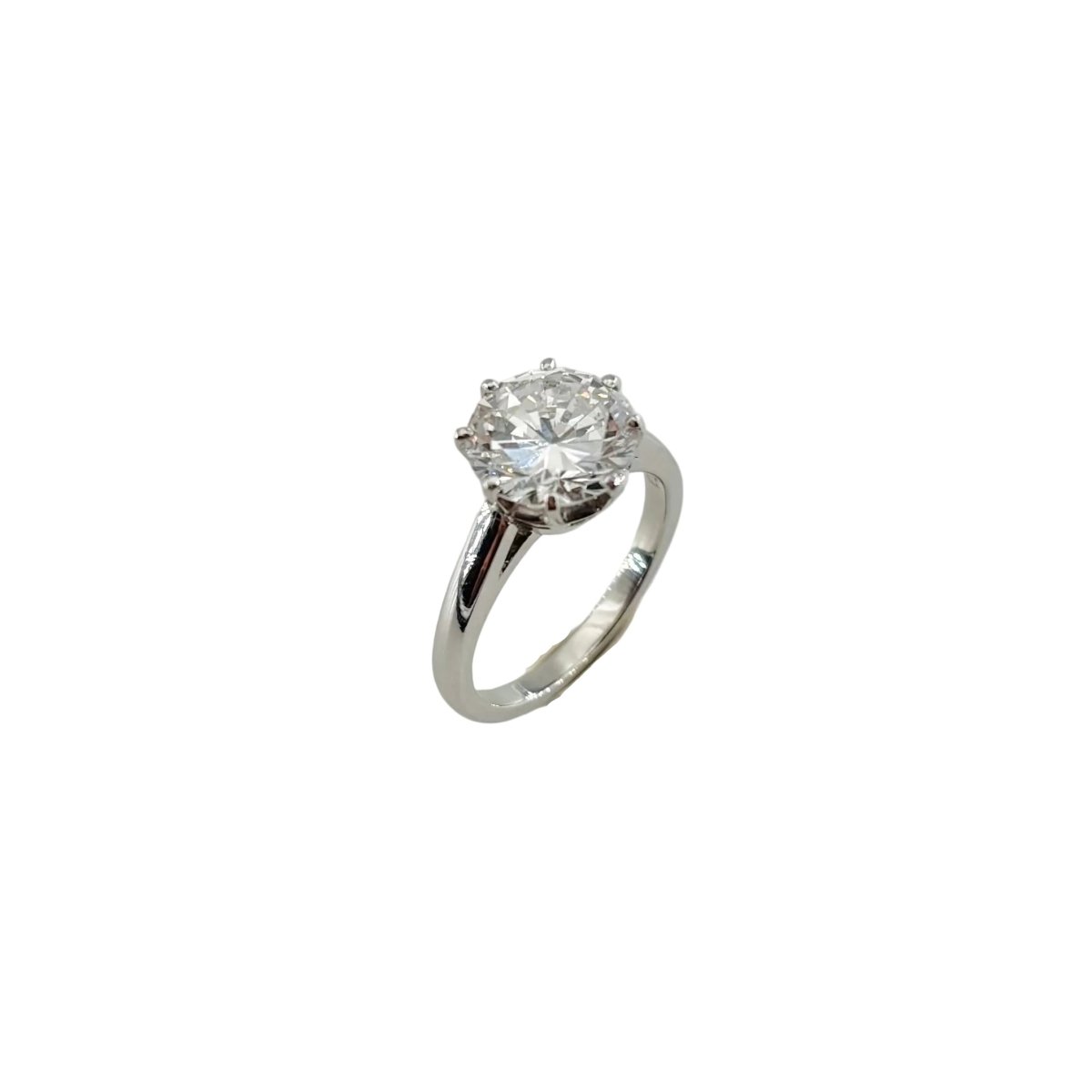 Bague Solitaire en or blanc et diamant - Castafiore