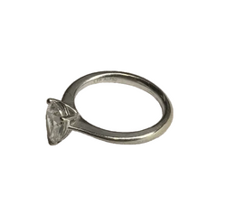 Bague Solitaire en or blanc et diamant - Castafiore