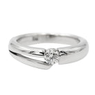 Bague Solitaire en or blanc et diamant - Castafiore