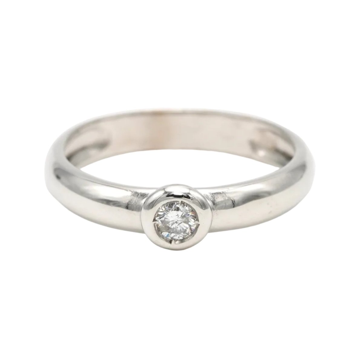 Bague Solitaire en or blanc et diamant - Castafiore