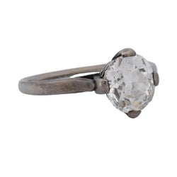 Bague Solitaire en or blanc et diamant - Castafiore