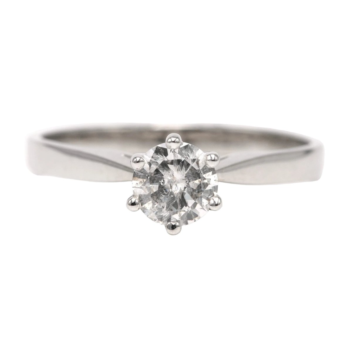 Bague Solitaire en or blanc et diamant - Castafiore