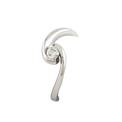 Bague Solitaire en or blanc et diamant - Castafiore
