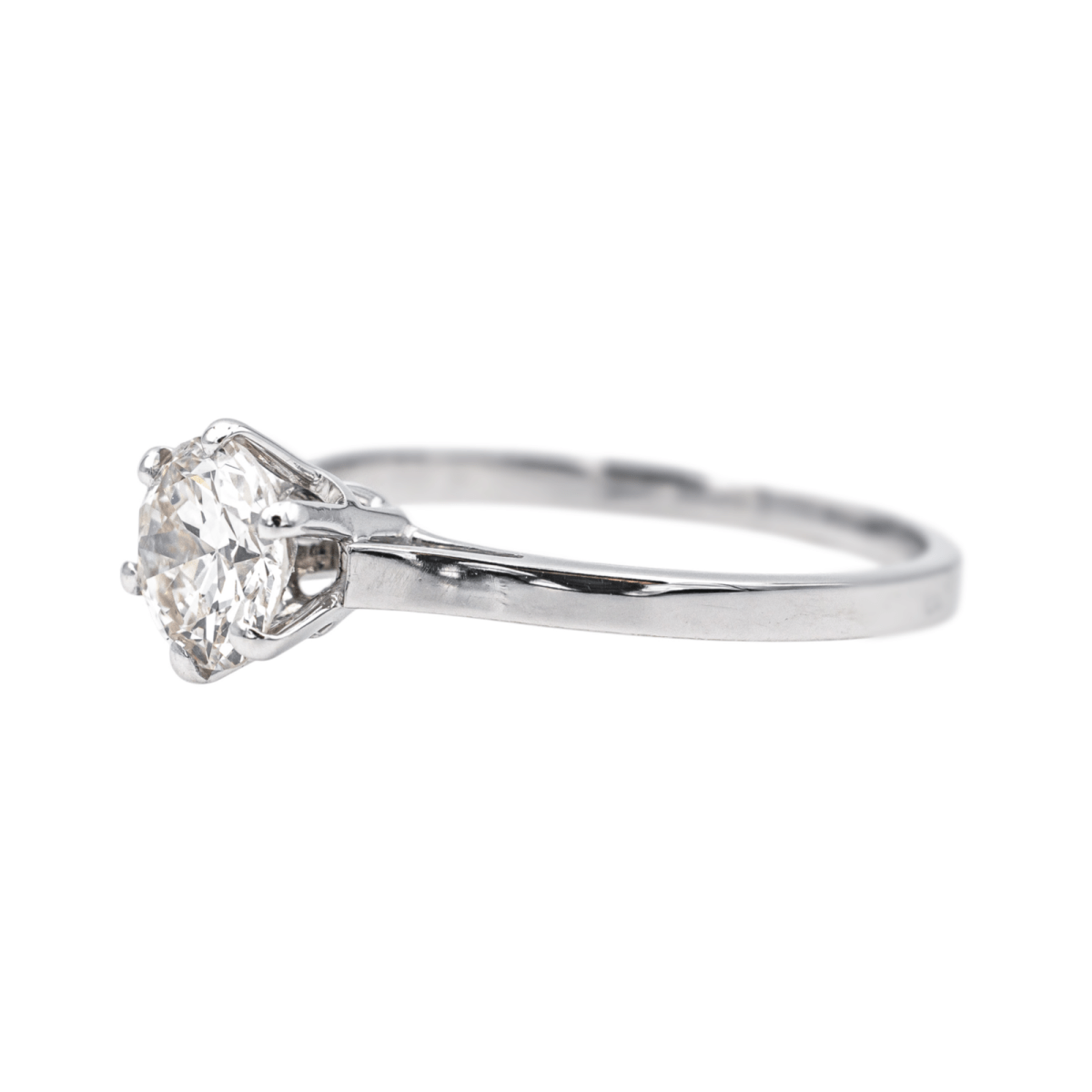 Bague Solitaire en or blanc et diamant - Castafiore