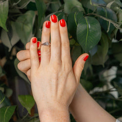 Bague Solitaire en or blanc et diamant - Castafiore