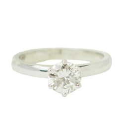 Bague Solitaire en or blanc et diamant - Castafiore