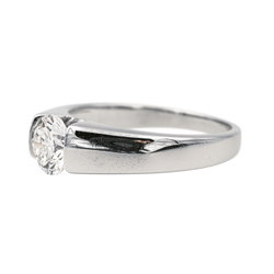 Bague Solitaire en or blanc et diamant - Castafiore