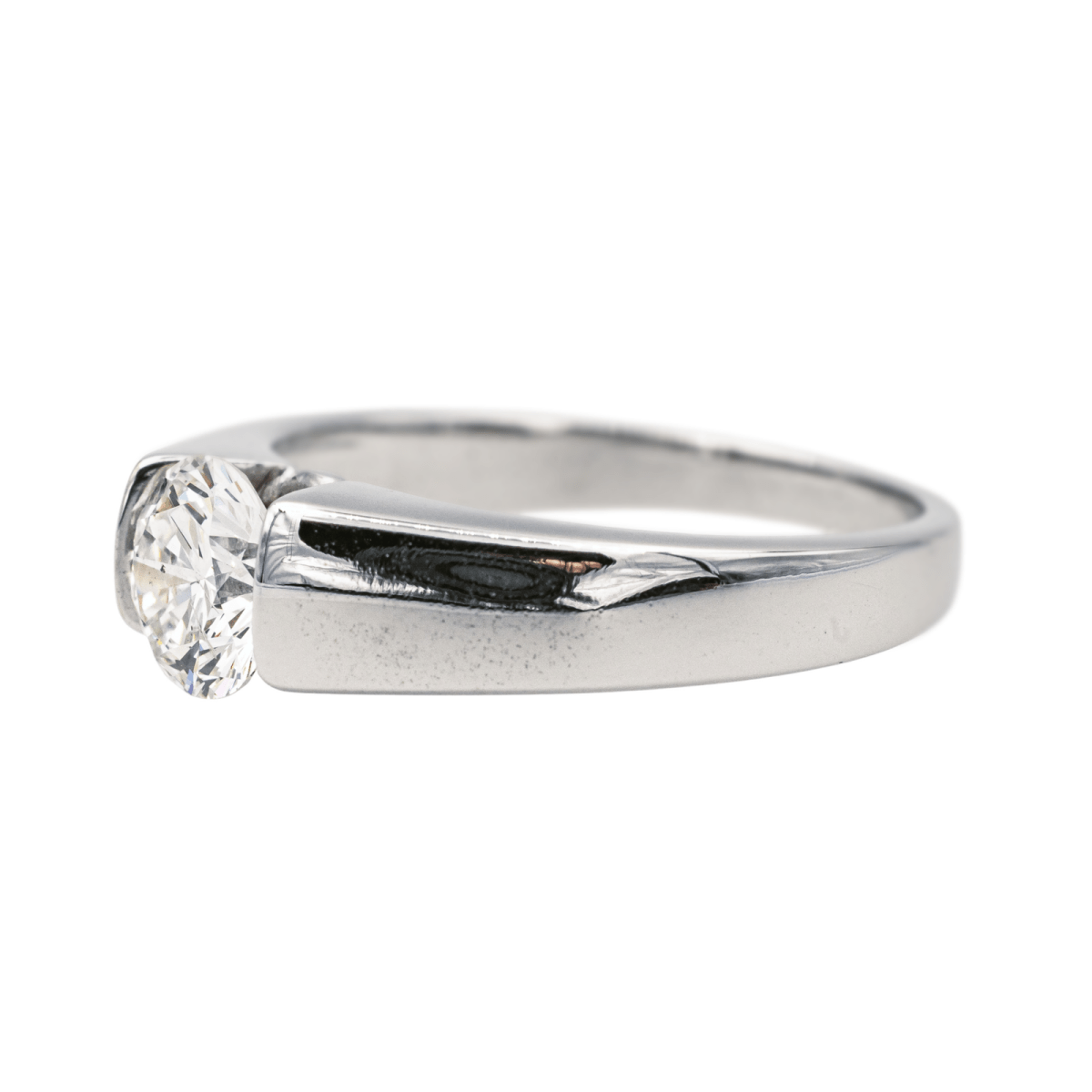Bague Solitaire en or blanc et diamant - Castafiore