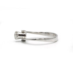 Bague Solitaire en or blanc et diamant - Castafiore