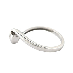 Bague Solitaire en or blanc et diamant - Castafiore