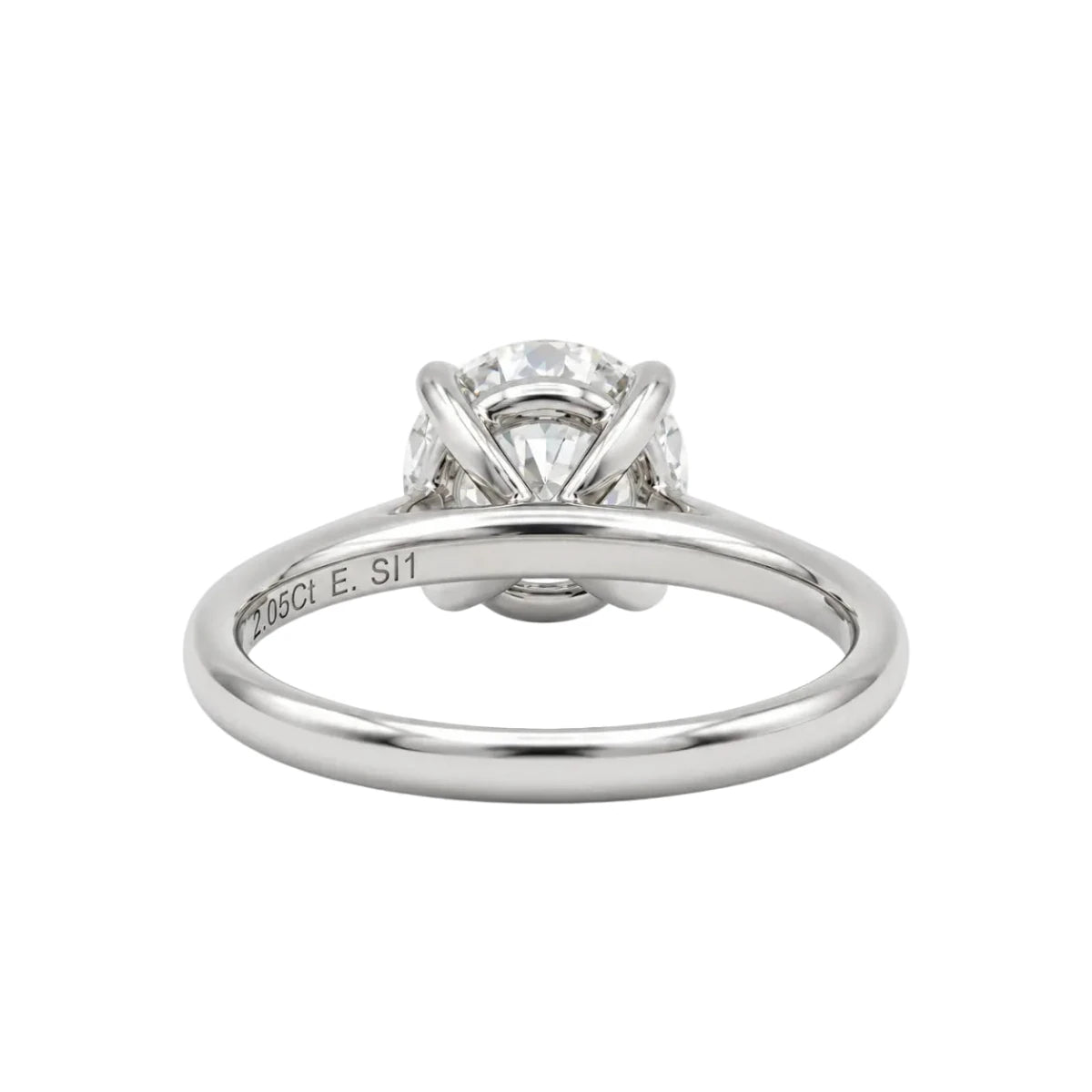 Bague Solitaire en or blanc et diamant - Castafiore