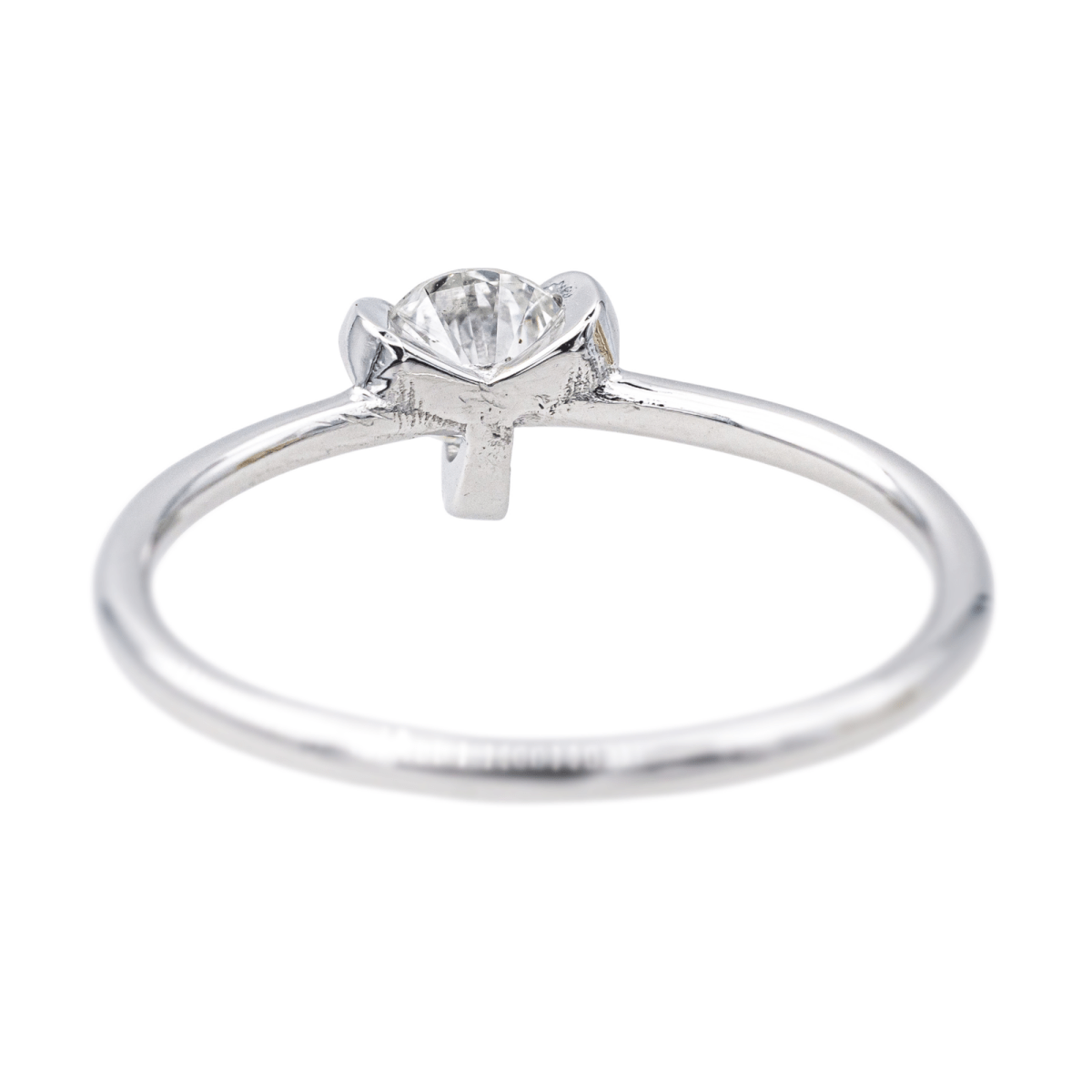 Bague Solitaire en or blanc et diamant - Castafiore
