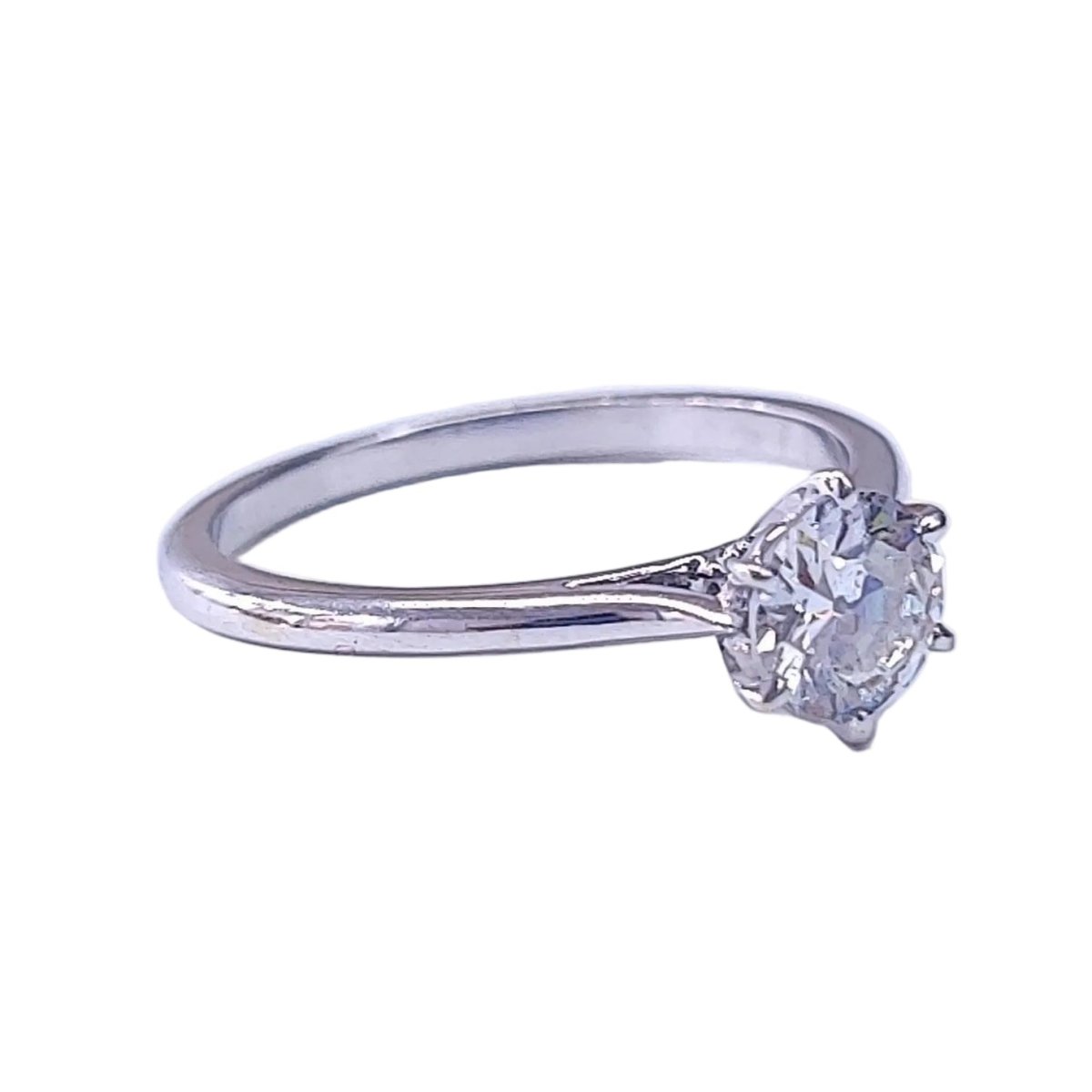 Bague Solitaire en or blanc et diamant - Castafiore