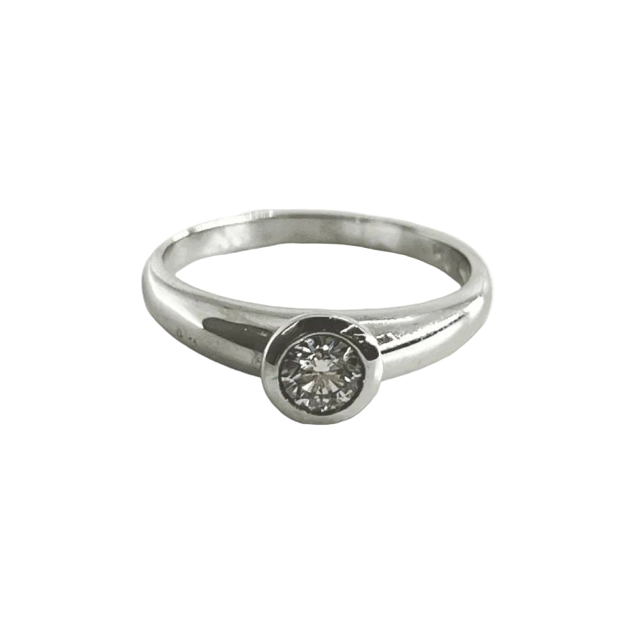 Bague Solitaire en or blanc et diamant - Castafiore