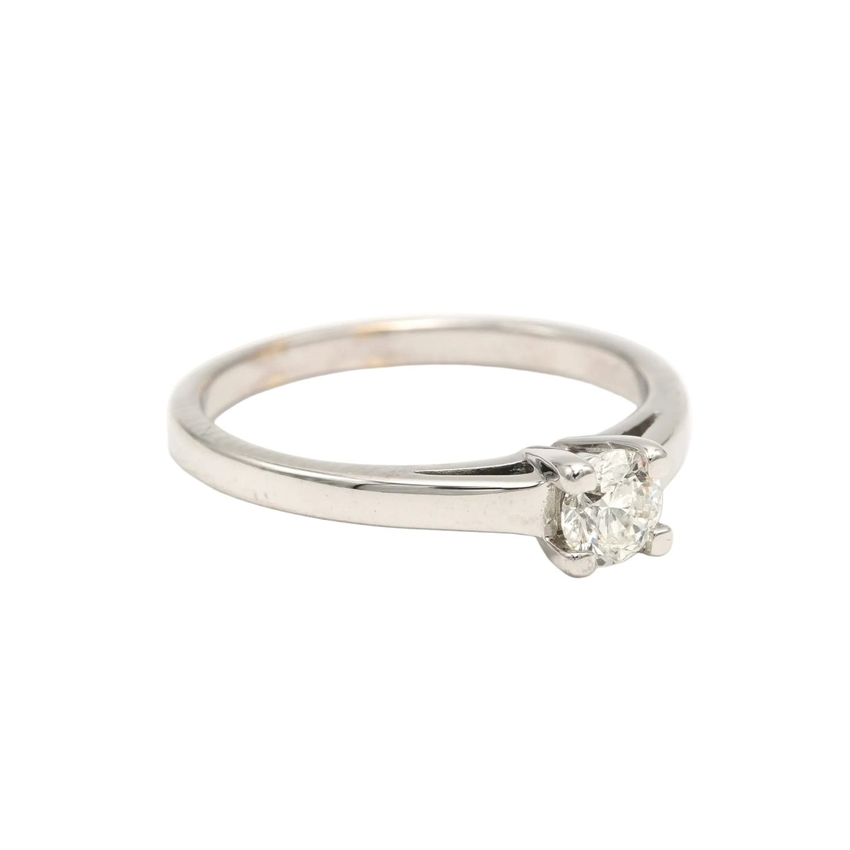 Bague Solitaire en or blanc et diamant - Castafiore
