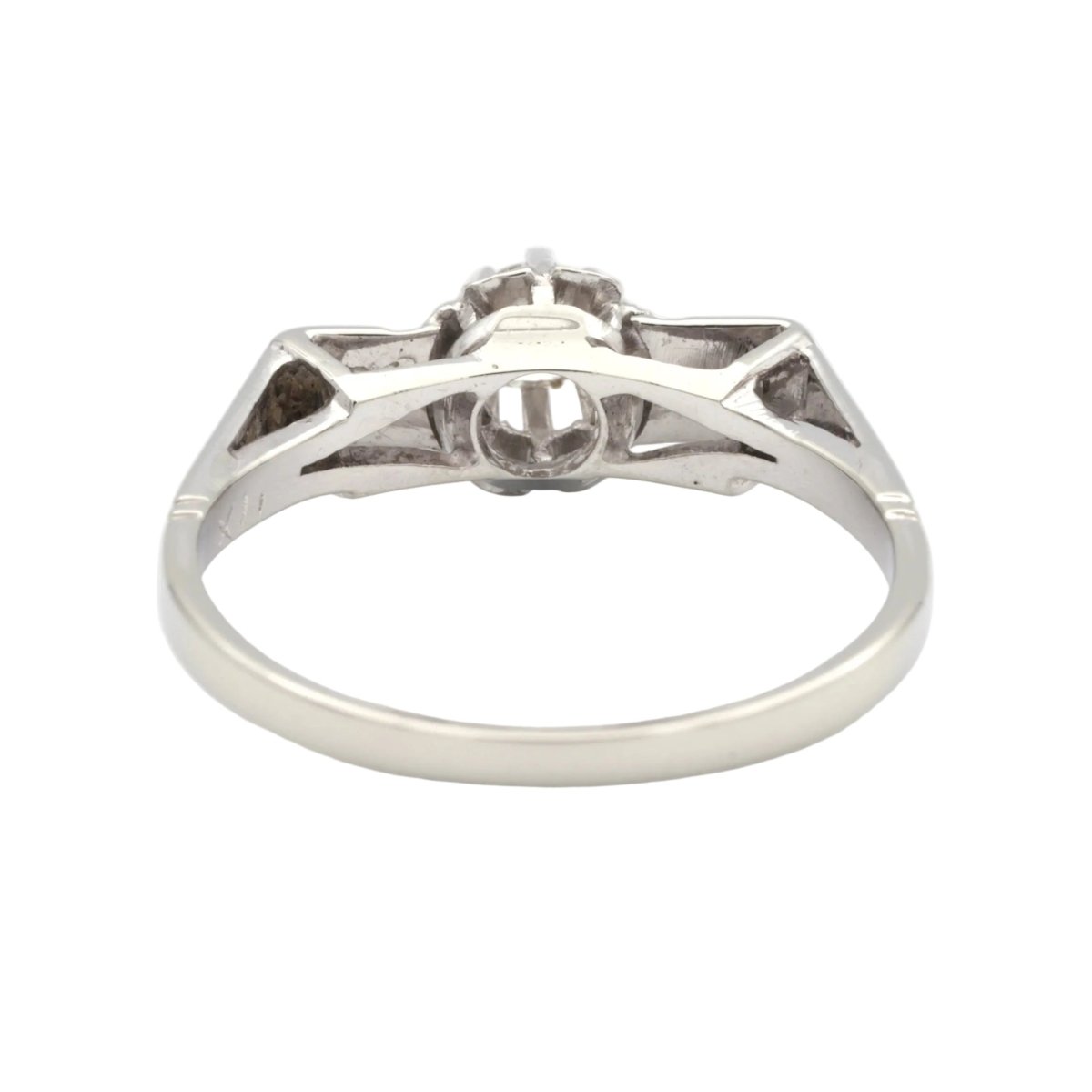 Bague Solitaire en or blanc et diamant - Castafiore