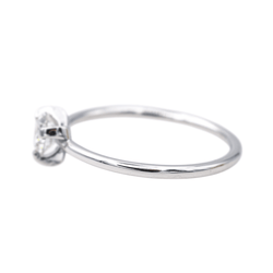 Bague Solitaire en or blanc et diamant - Castafiore