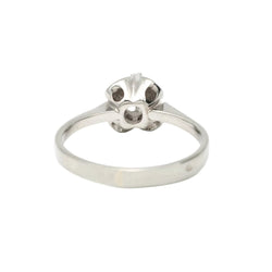Bague Solitaire en or blanc et diamant - Castafiore