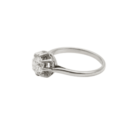 Bague Solitaire en or blanc et diamant - Castafiore