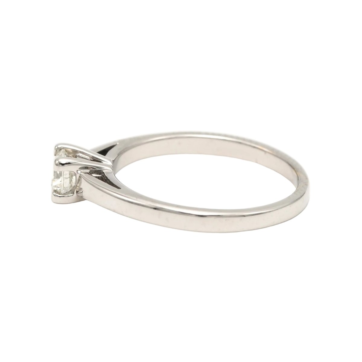 Bague Solitaire en or blanc et diamant - Castafiore