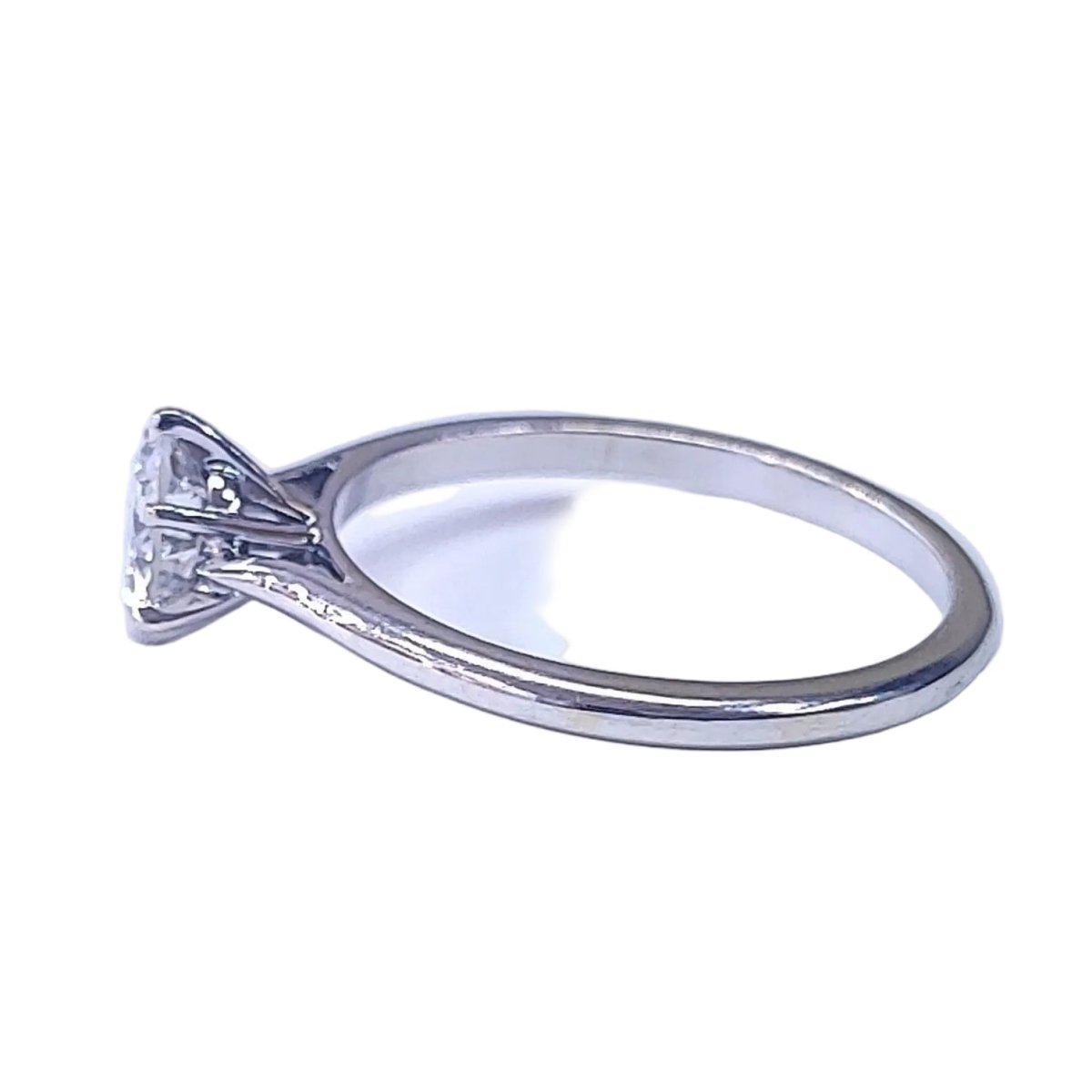 Bague Solitaire en or blanc et diamant - Castafiore