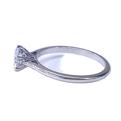 Bague Solitaire en or blanc et diamant - Castafiore