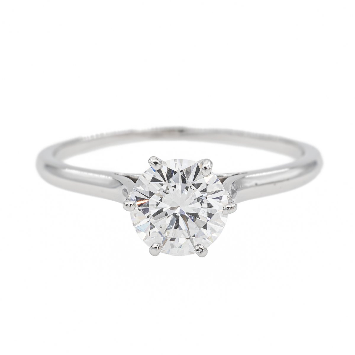 Bague Solitaire en or blanc et diamant - Castafiore