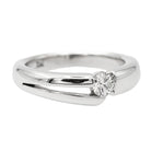 Bague Solitaire en or blanc et diamant - Castafiore