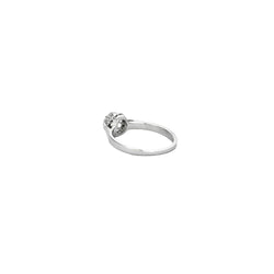 Bague Solitaire en or blanc et diamant - Castafiore