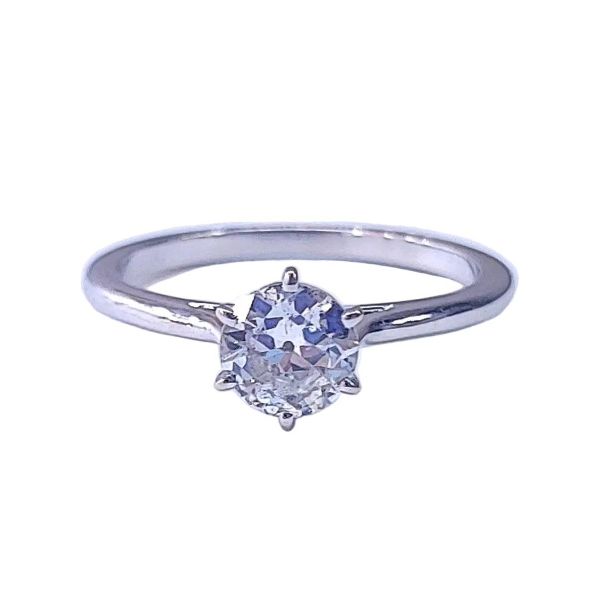 Bague Solitaire en or blanc et diamant - Castafiore