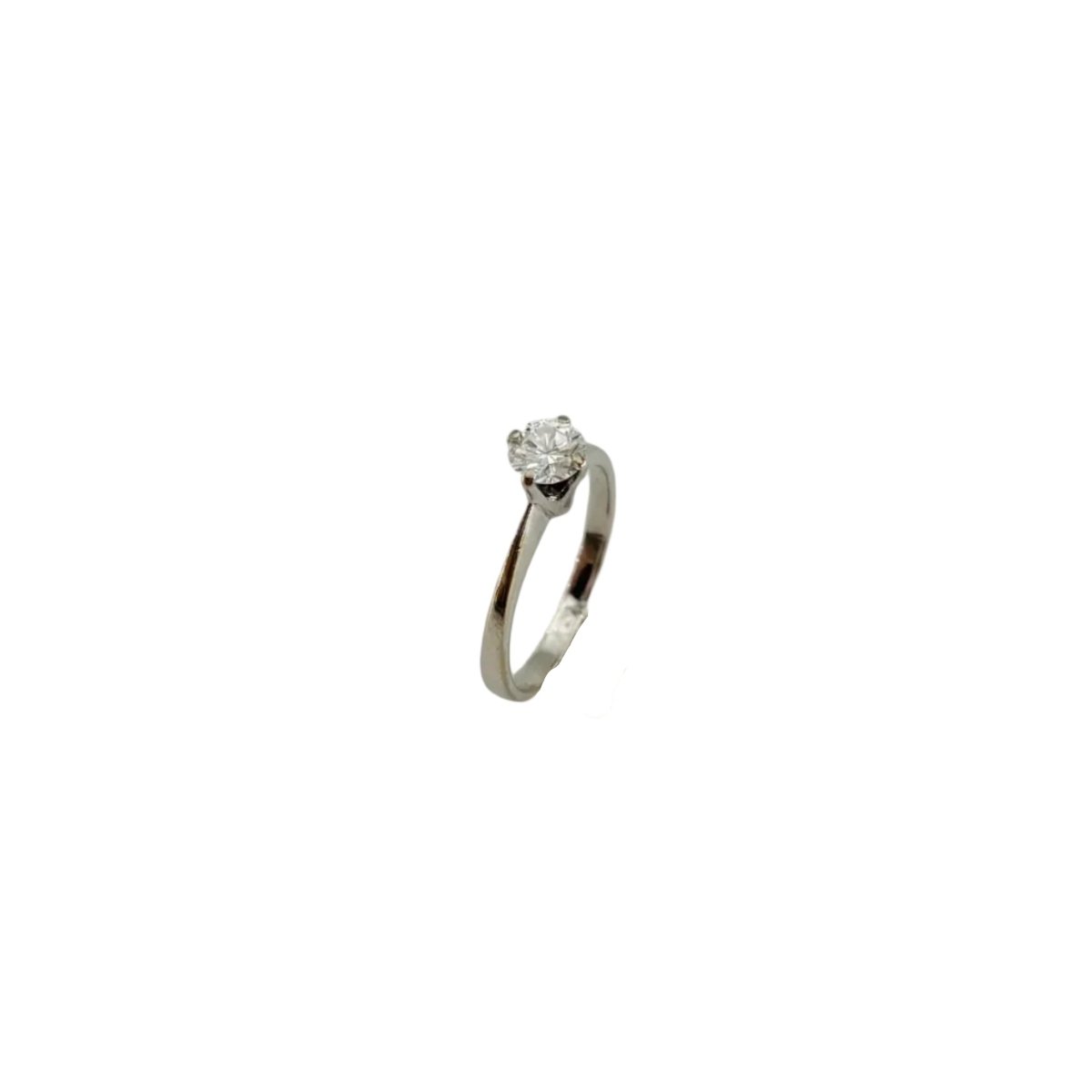 Bague Solitaire en or blanc et diamant - Castafiore