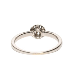 Bague Solitaire en or blanc et diamant - Castafiore