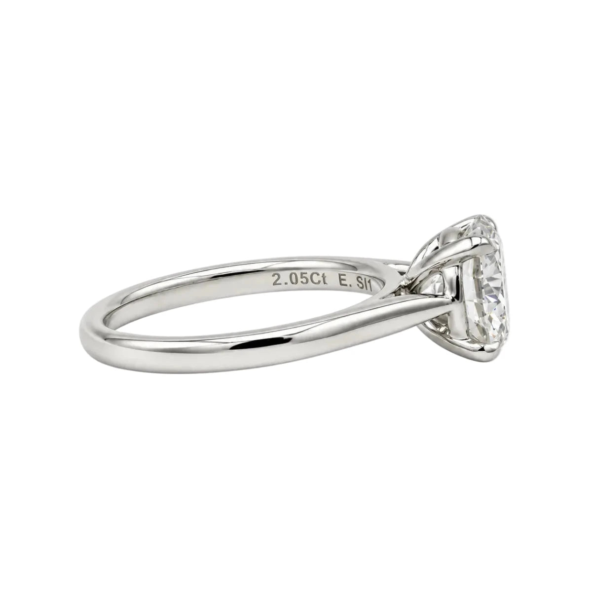 Bague Solitaire en or blanc et diamant - Castafiore