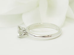 Bague Solitaire en or blanc et diamant - Castafiore