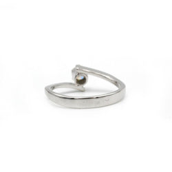 Bague Solitaire en or blanc et diamant - Castafiore