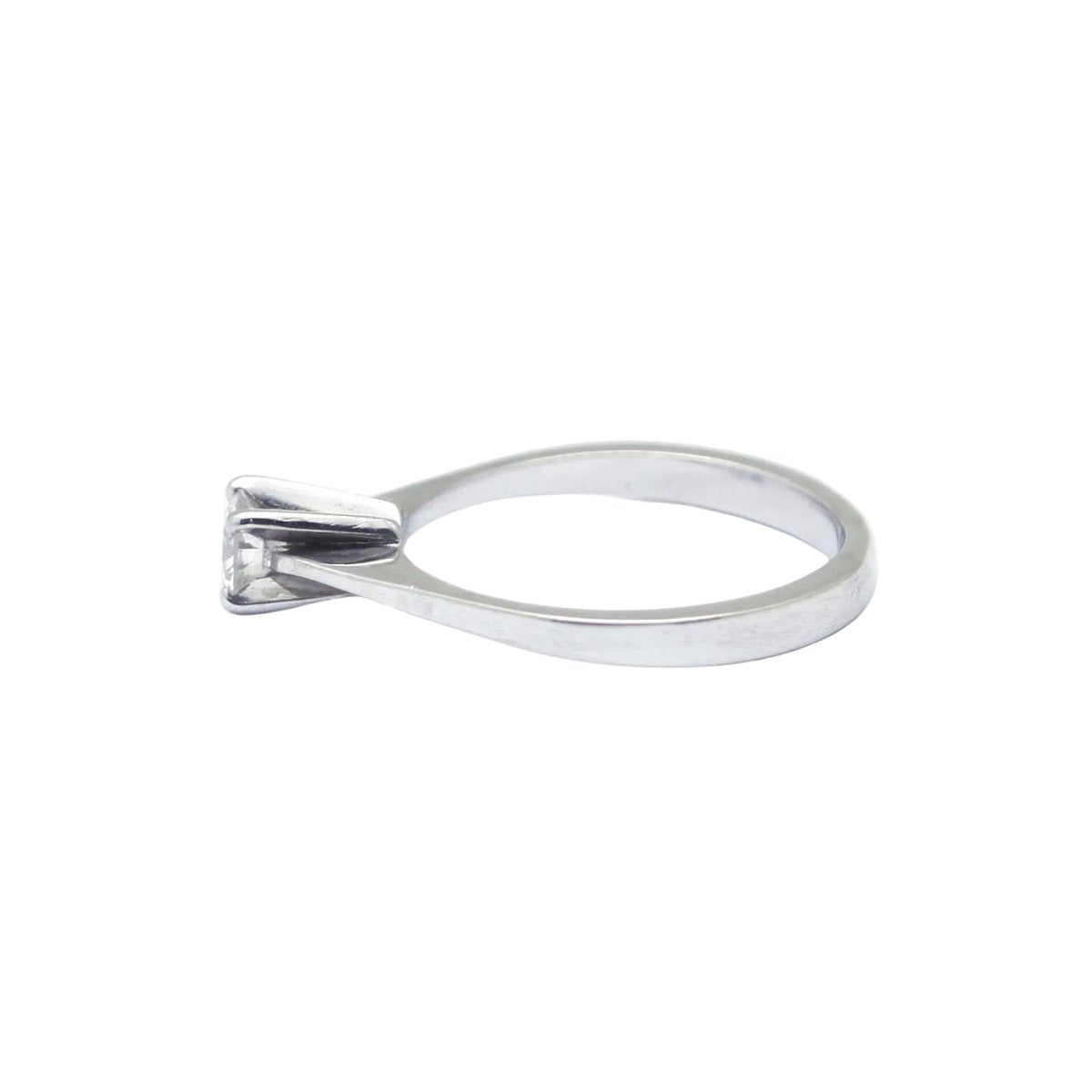Bague Solitaire en or blanc et diamant - Castafiore