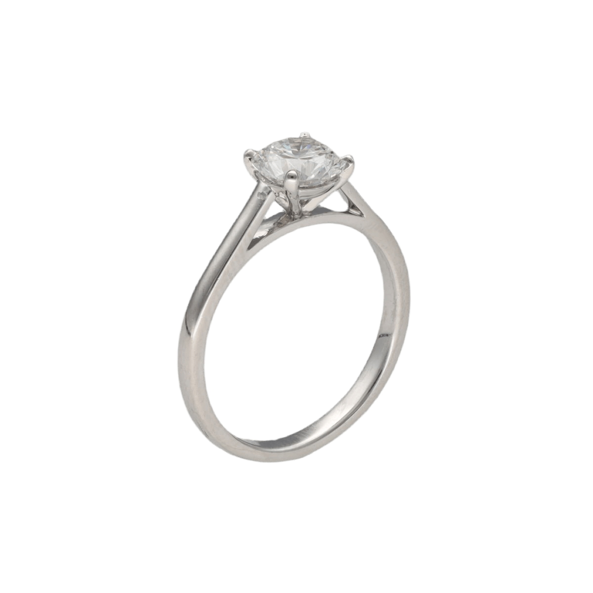 Bague Solitaire en or blanc et diamant - Castafiore