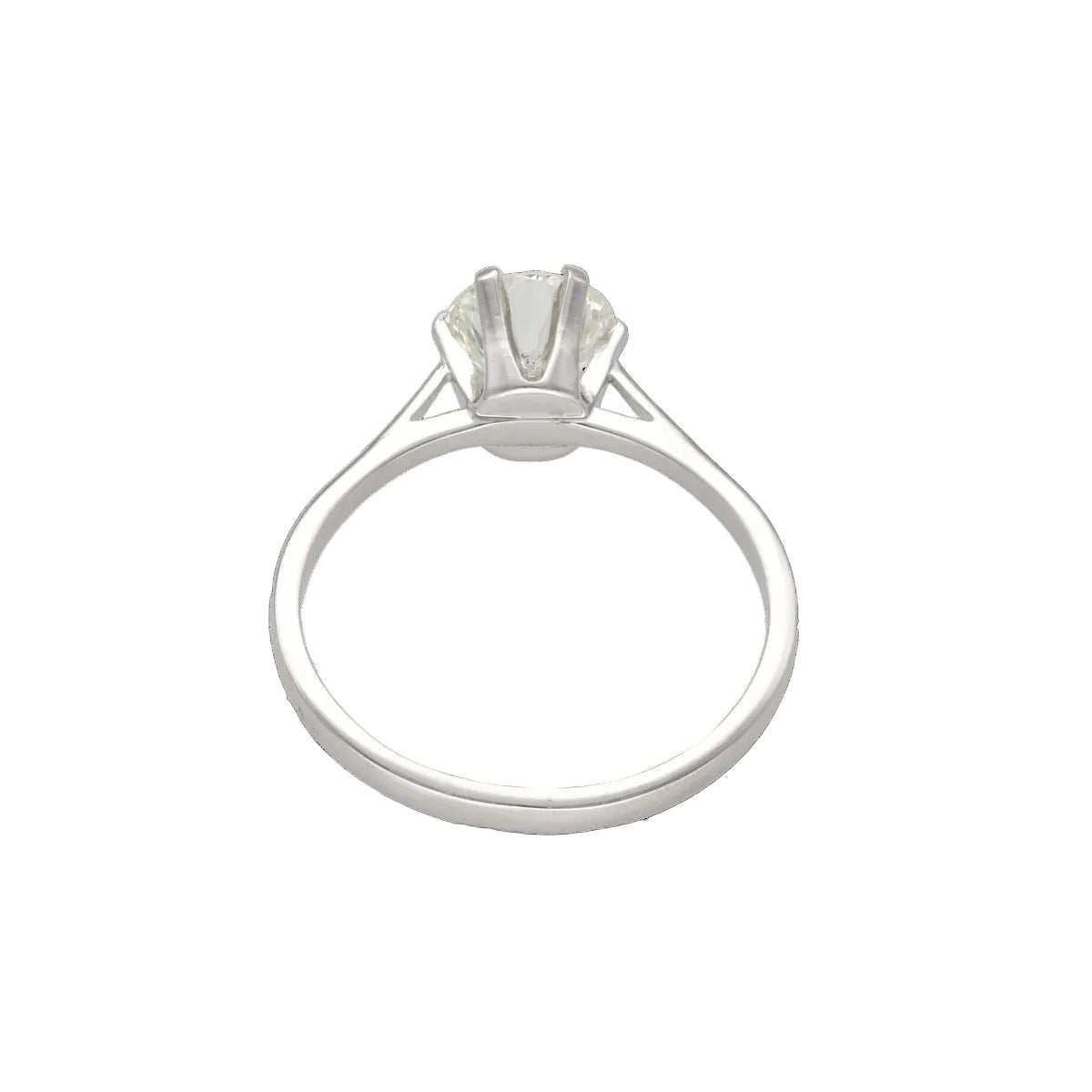 Bague Solitaire en or blanc et diamant - Castafiore