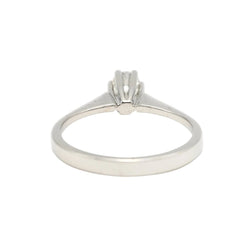 Bague Solitaire en or blanc et diamant - Castafiore