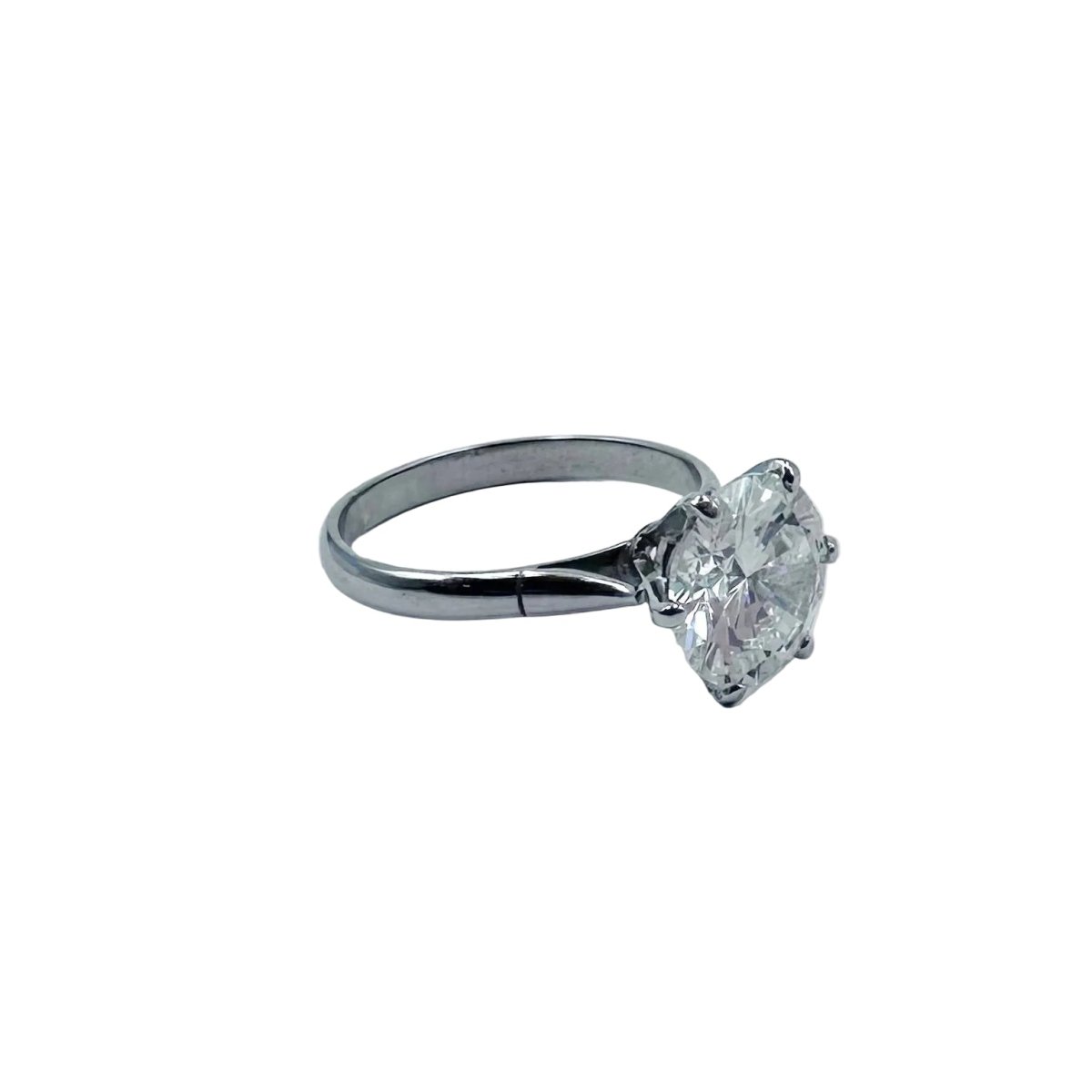 Bague Solitaire en or blanc et diamant - Castafiore