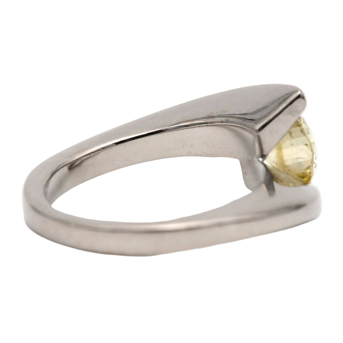 Bague Solitaire en or blanc et diamant - Castafiore
