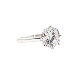 Bague Solitaire en or blanc et diamant - Castafiore