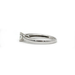 Bague Solitaire en or blanc et diamant - Castafiore