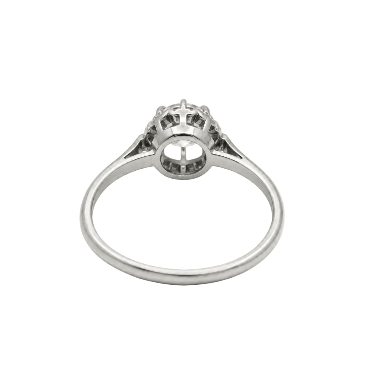 Bague Solitaire en or blanc et diamant - Castafiore