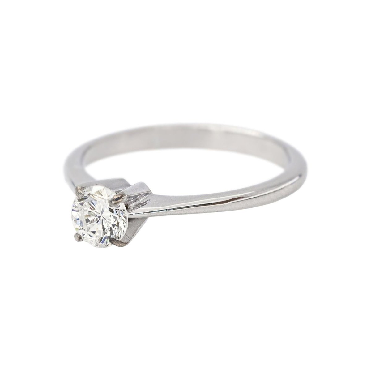 Bague Solitaire en or blanc et diamant - Castafiore