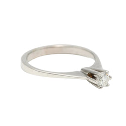 Bague Solitaire en or blanc et diamant - Castafiore